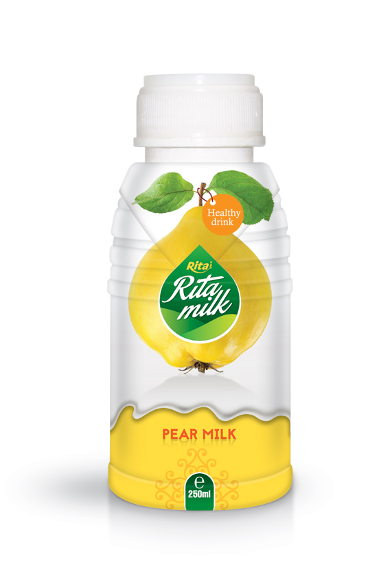 مو 250ml PP بطری گلابی شیر